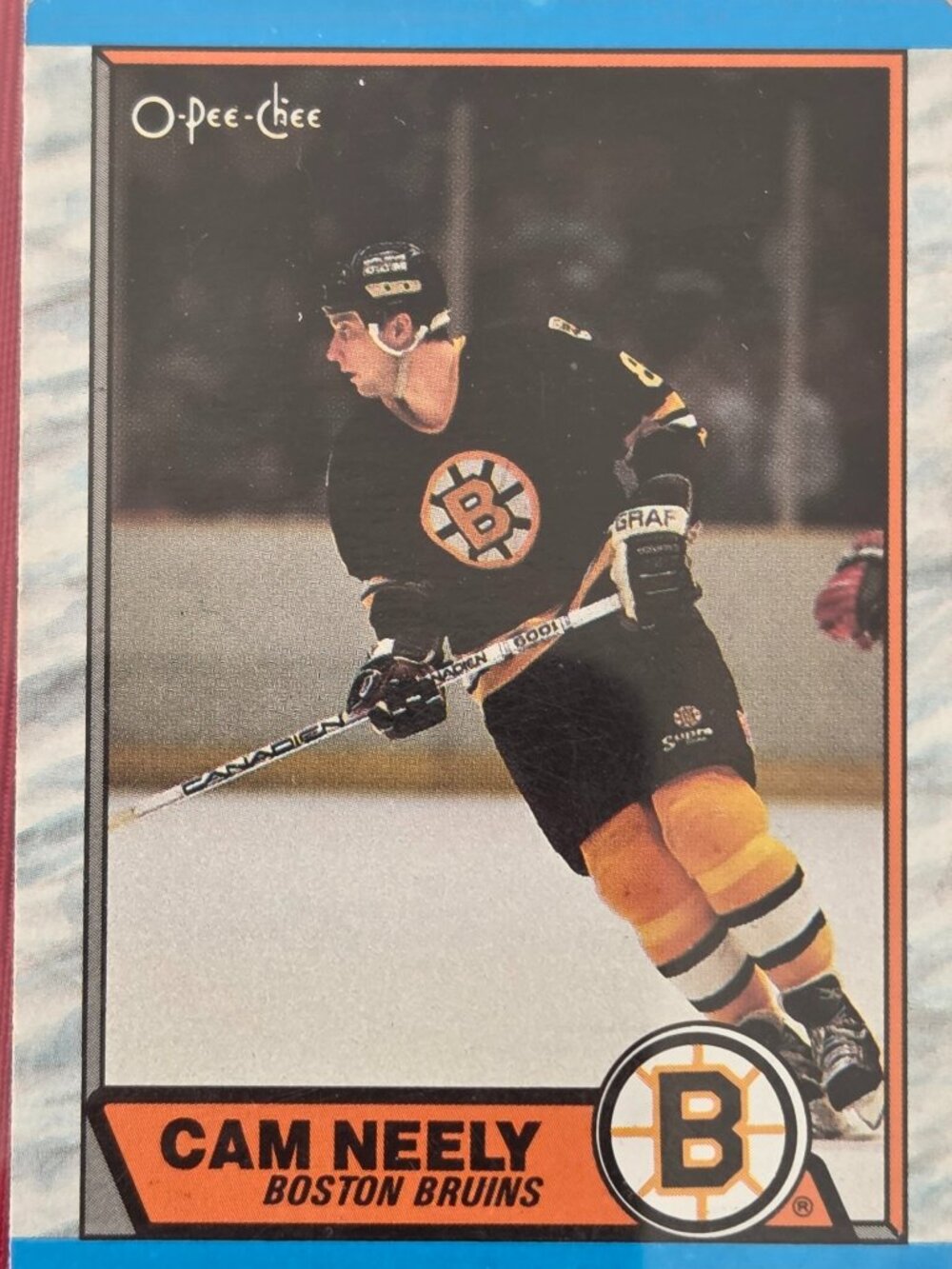 1989 OPEE CHEE, CAM NEELY, BOSTON BRUINS HOCKEY CARD!!!